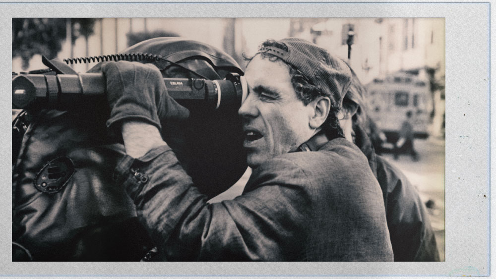 Abel Ferrara directing on the set of King of New York, circa 1990