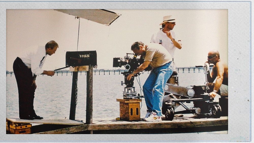 The Insider, 1999 - Michael Mann directing Russell Crowe on set